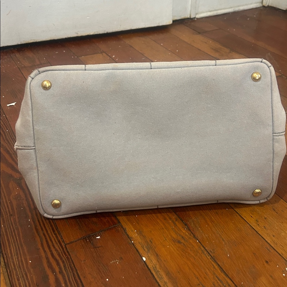 Prada Beige Canvas Tote Satchel - Picture 17 of 17